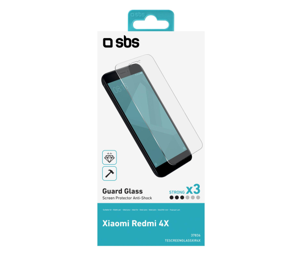 SBS Szkło do XIAOMI REDMI 4X - 1450576 - zdjęcie 2